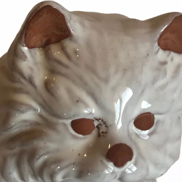 Vintage Cat Ceramic Glazed Terra-cotta Persian - Picture 5 of 8